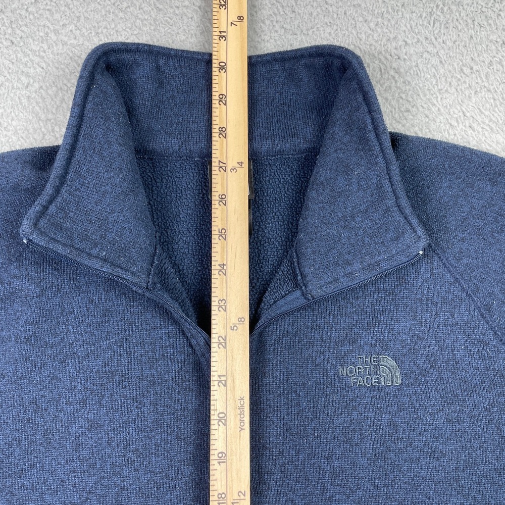 The North Face Gordon Lyons 1/4 Zip Fleece Mens XL Blue Sweater Knit Pullover - Picture 8 of 12